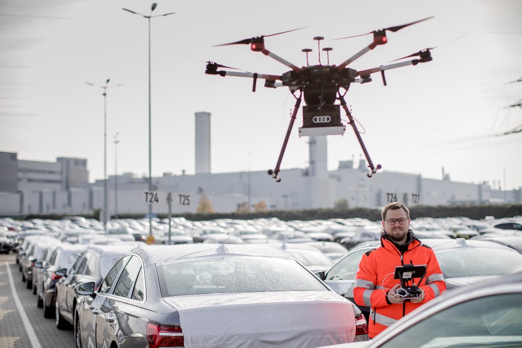 Πιλοτική χρήση drones στα logistics της Audi