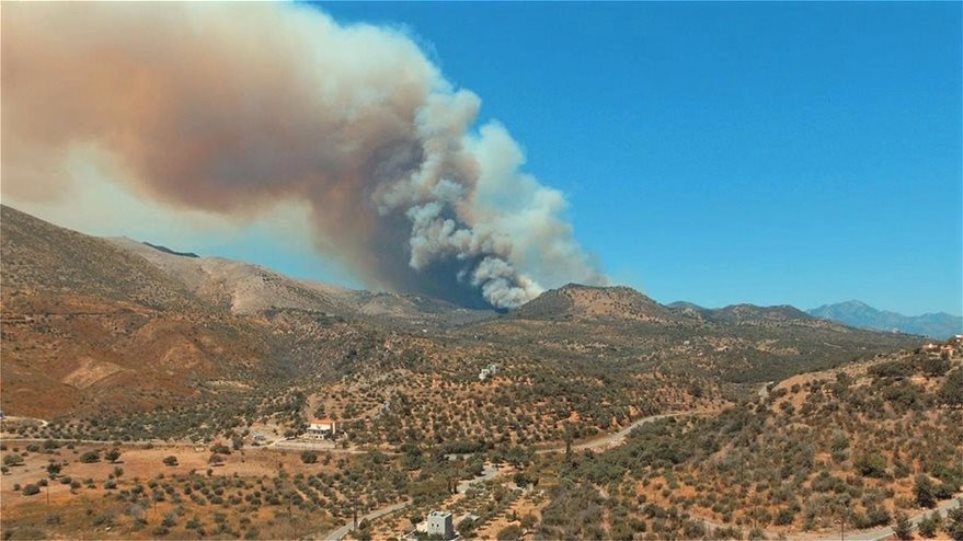 Ενεργοποιήθηκε το προγνωστικό σύστημα IRIS στην φωτιά στη Μάνη – Τι έδειξε (φωτό)