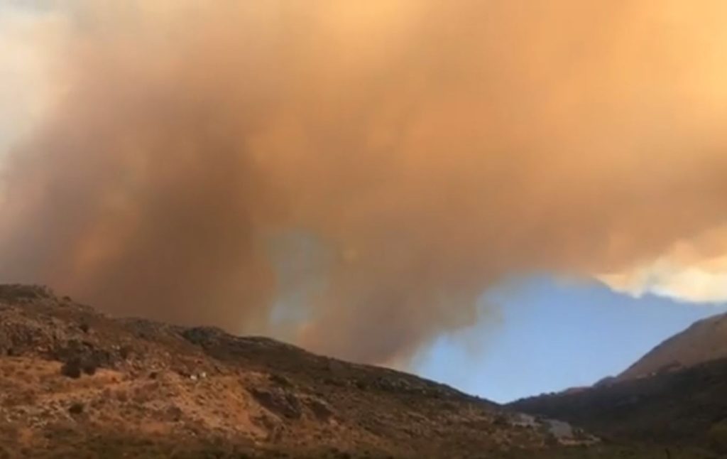 Φωτιά στην Ανατολική Μάνη: Βελτιωμένη η εικόνα σήμερα το πρωί – Δύο τα ενεργά μέτωπα (φωτο)