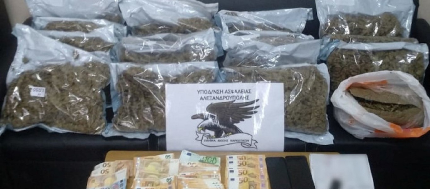 Έβρος: Τέσσερις συλλήψεις για ναρκωτικά – Είχαν στην κατοχή τους 16 κιλά κάνναβης