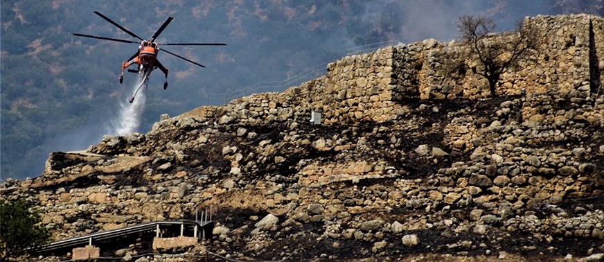 Ιστορική καταστροφή στις Μυκήνες: Κάηκε μεγάλο μέρος των αρχαίων ανακτόρων – Σώθηκε μετά βίας το μουσείο!