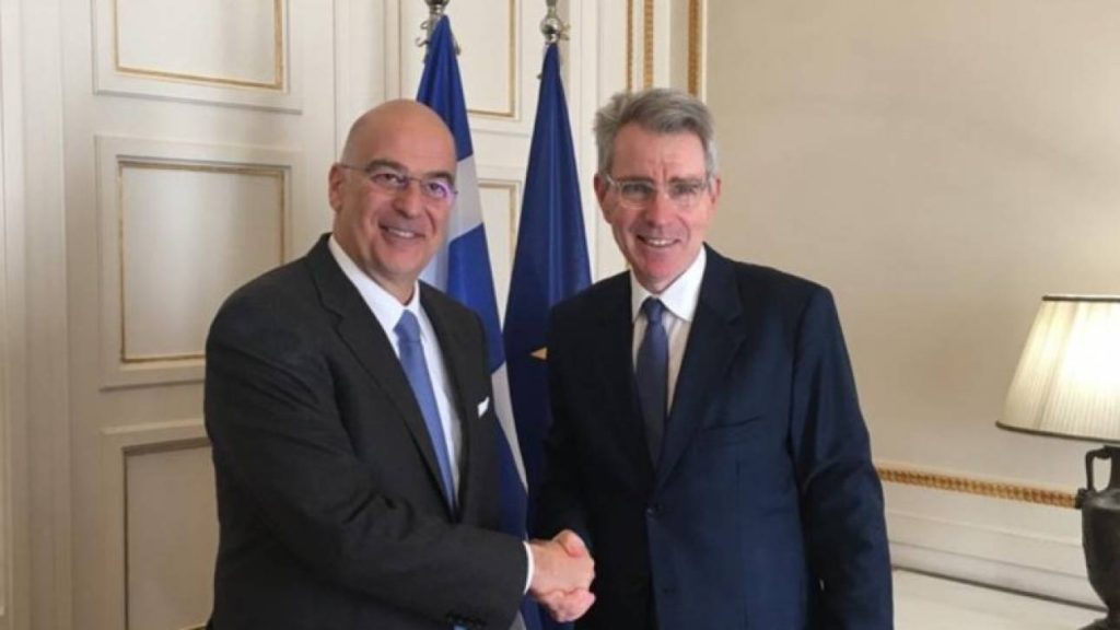 Συνάντηση Ν.Δένδια – Τ.Πάιατ για την παραβατικότητα της Τουρκίας – Στο επίκεντρο και η συνεργασία Ελλάδος- ΗΠΑ