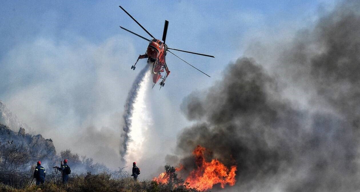 Άνδρος: Φωτιά στην περιοχή Σταυροπέδας