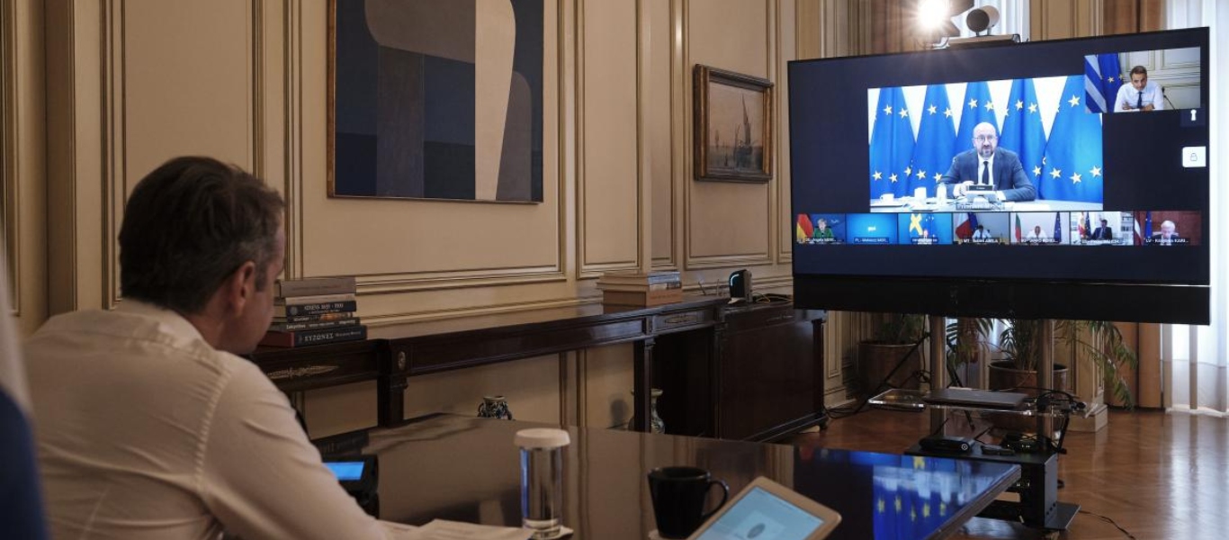 Τηλεδιάσκεψη για Κ.Μητσοτάκη με Α.Μέρκελ και Σ.Μισέλ με θέμα συζήτησης την Τουρκία