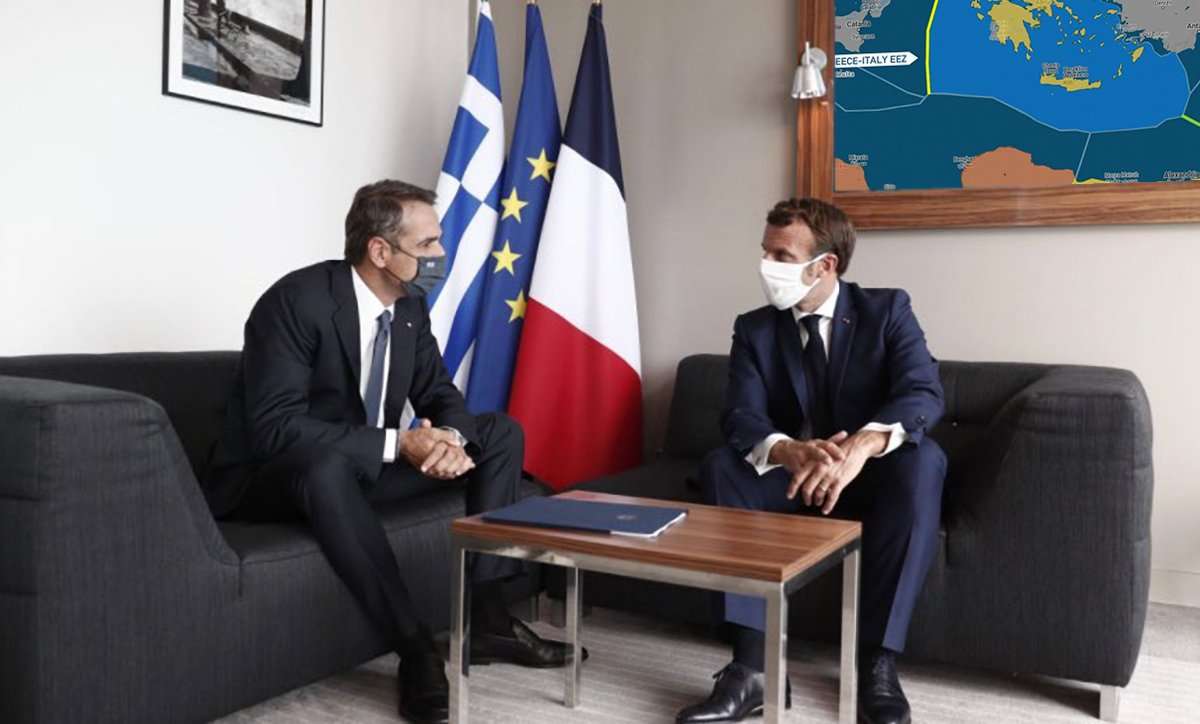 H Γαλλία αναγνωρίζει την δυνητική ελληνική ΑΟΖ – Ο Μ.Μακρόν είχε στο γραφείο του τον «χάρτη της Σεβίλλης»