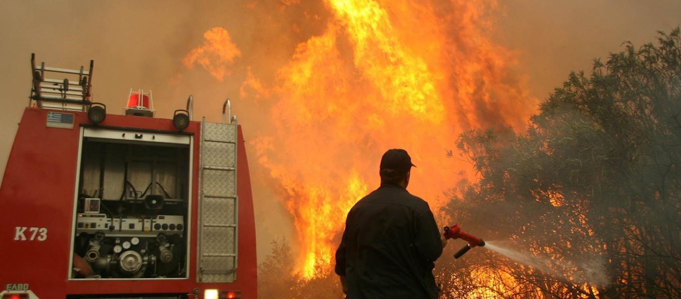 Λακωνία: Φωτιά στην περιοχή Δαφνί