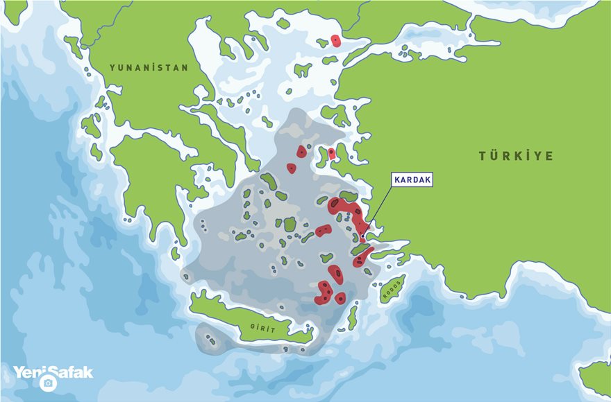 Yeni Safak: «Να ανακοινωθούν επειγόντως τουρκικά ονόματα για τα (ελληνικά) νησιά και τις νησίδες EGAYDAAK»