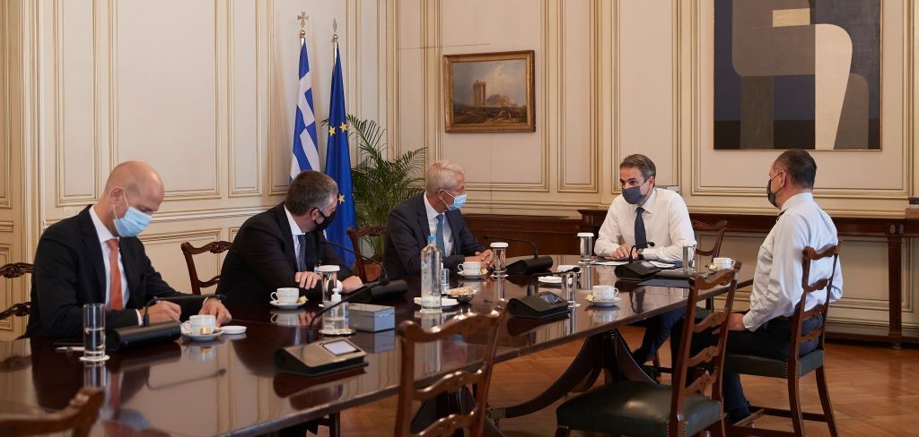 Κυριάκος Μητσοτάκης: Συνάντηση με ανώτατα στελέχη της Fraport Greece