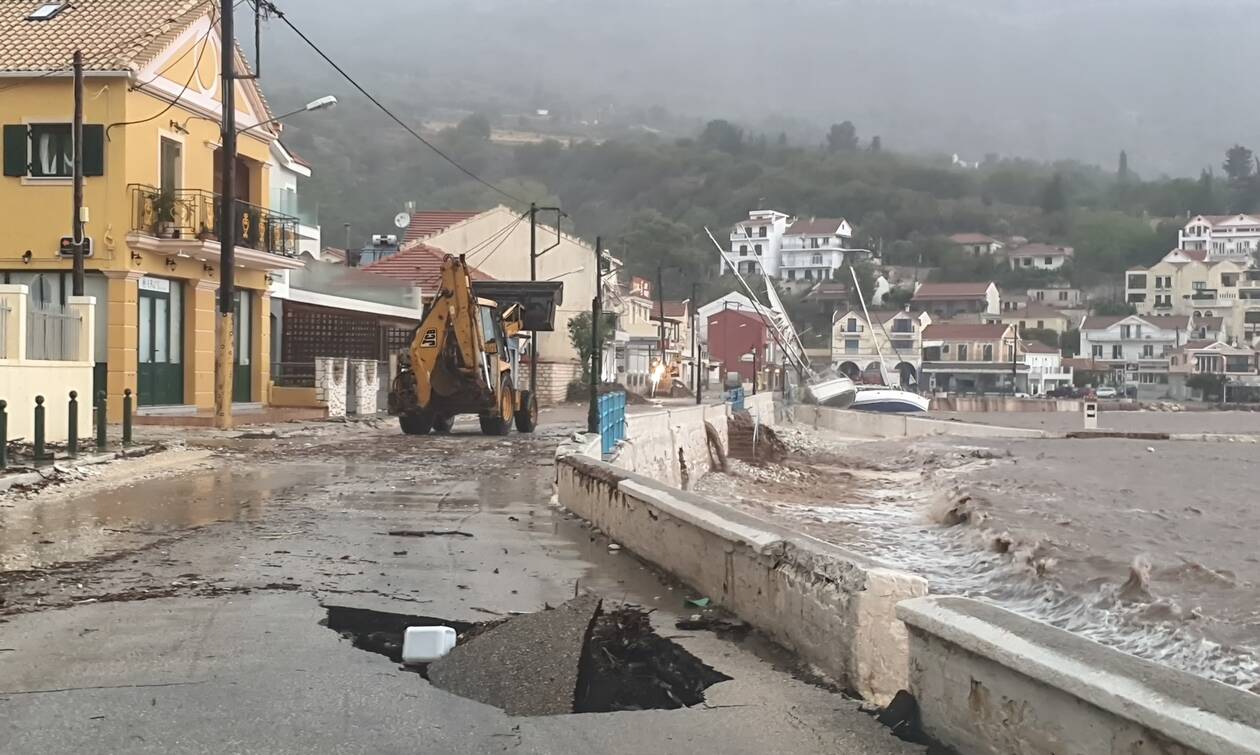 Εικόνες drone από την Κεφαλλονιά μια εβδομάδα μετά το πέρασμα της κακοκαιρίας (βίντεο)