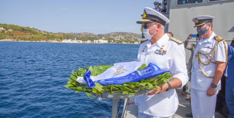 Λέρος: Τελετή για την 77η επέτειο βύθισης του αντιτορπιλικού «Βασίλισσα Όλγα»