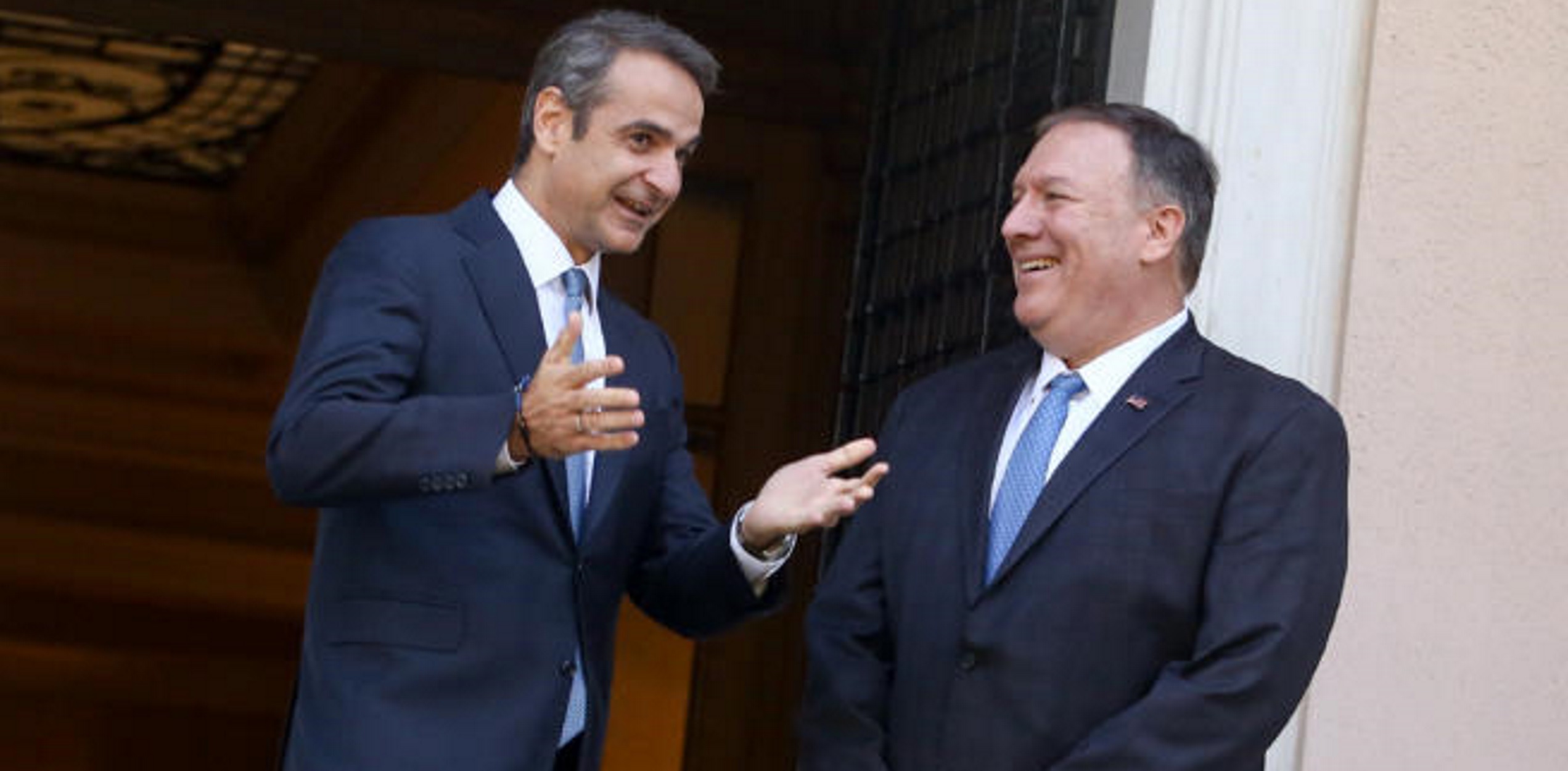 Στη φρεγάτα «Σαλαμίς» ο Μ.Πομπέο και ο Κ.Μητσοτάκης (φωτο)