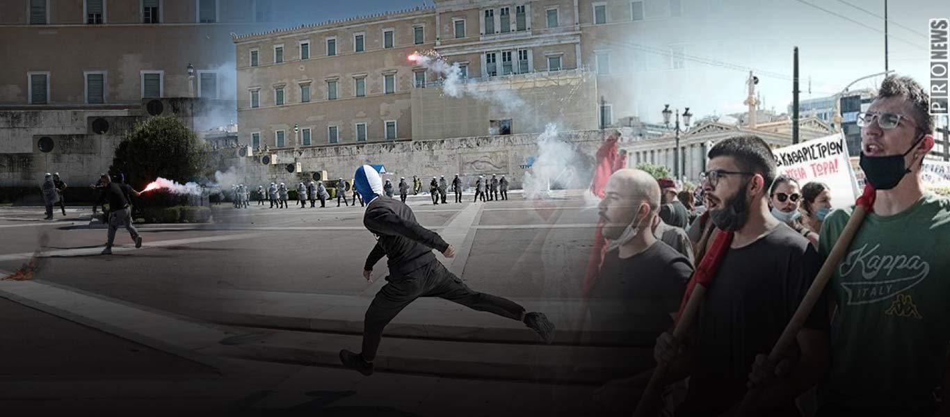 Οι κυβερνητικές δυνάμεις κτύπησαν με καπνογόνα και χημικά 16χρονους που διαμαρτύρονταν κατά της μάσκας στα σχολεία