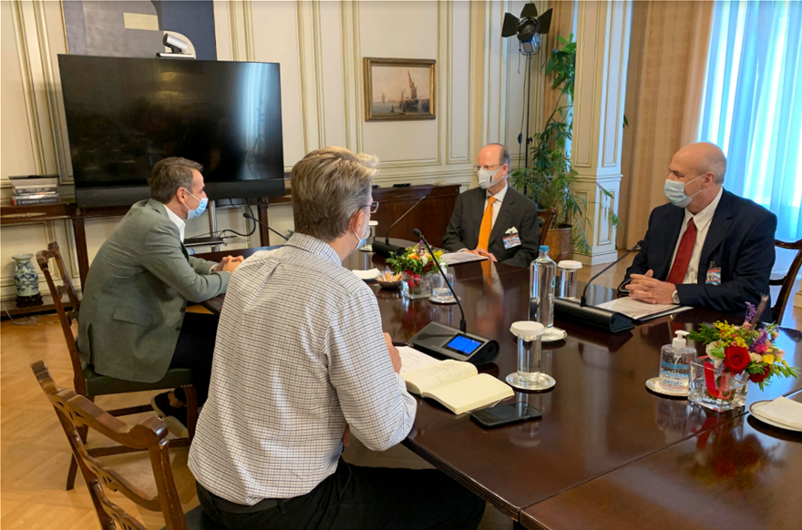 Με τον CEO της Boehringer Ingelheim συναντήθηκε ο Κυριάκος Μητσοτάκης