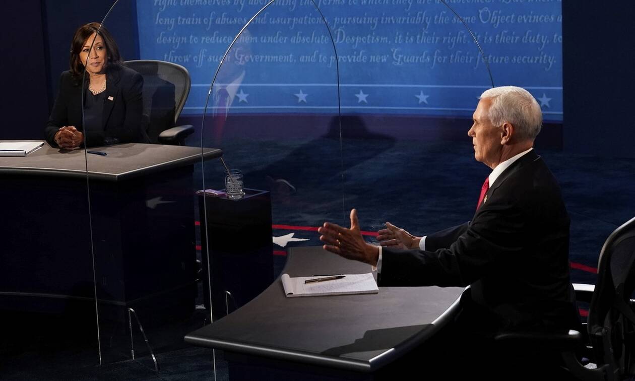 Σκληρό debate μεταξύ του λευκού αντιπροέδρου Μ.Πενς & της μιγάδας πρώην εισαγγελέως Κ.Χάρις: Ισόπαλο το αποτέλεσμα