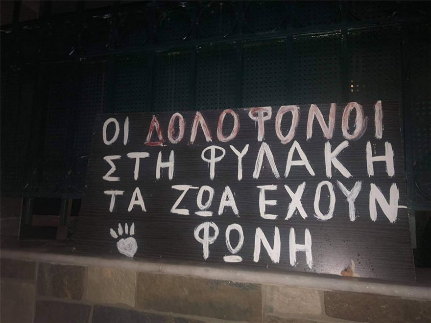 Πλήθος κόσμου έξω από το σπίτι του καθηγητή που μαχαίρωσε τον σκύλο στη Νίκαια (βίντεο)