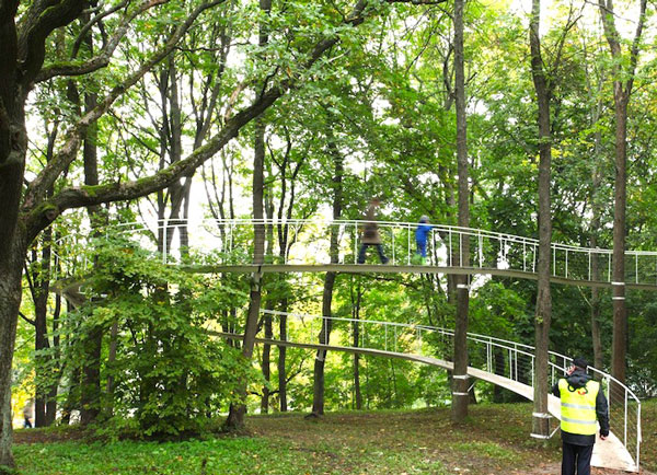 Εντυπωσιακό: Ένα τεχνητό μονοπάτι… αιωρείται στο δάσος (φωτο)