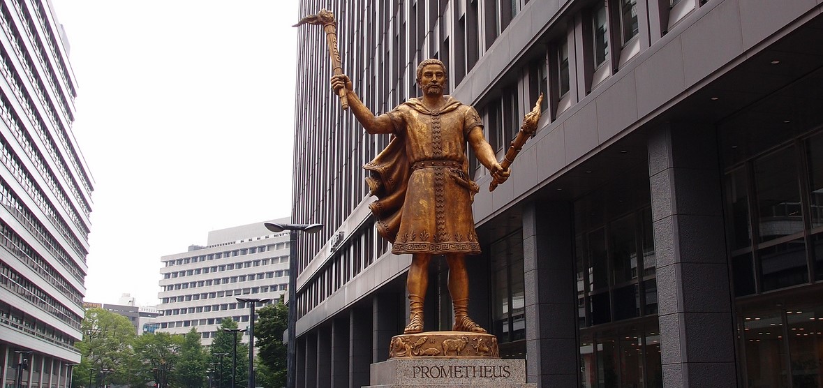 Ένα άγαλμα του Προμηθέα στο Τόκιο
