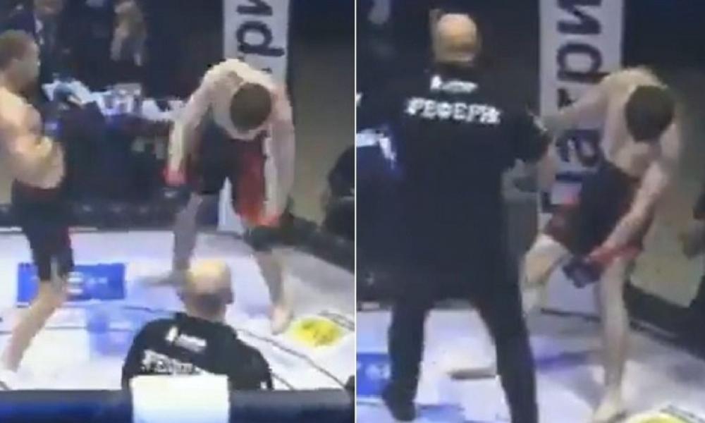 ΜΜΑ: Του κατάφερε δεξί κροσέ και ο αντίπαλος λιποθύμησε… όρθιος! (βίντεο)