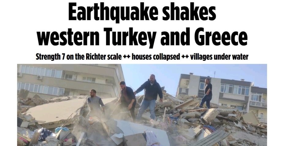 Τι μεταδίδουν τα διεθνή ΜΜΕ για τον σεισμό στη Σάμο (φωτό)