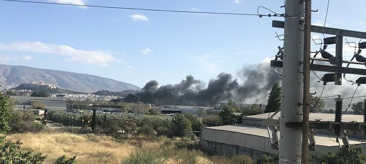 Φωτιά στον Βοτανικό (βίντεο)