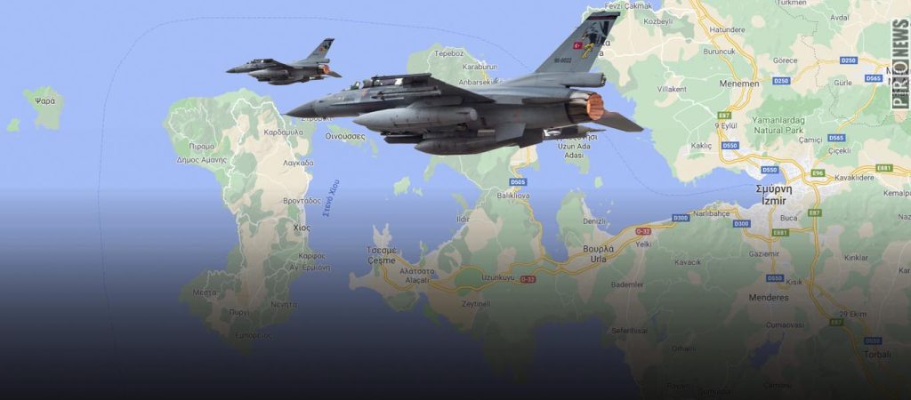 Έκτακτη επικαιρότητα για τα ελληνοτουρκικά από το PronewsTV-Νέα υπέρπτηση τουρκικών F-16 πάνω από τις Οινούσσες