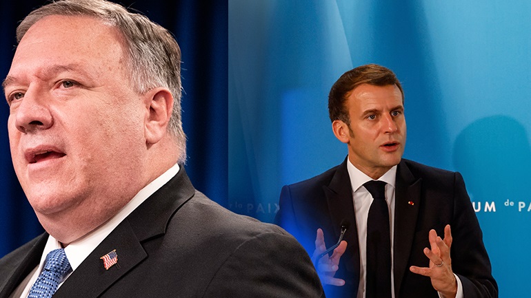 Ε.Μακρόν: Εν γνώσει της ομάδας Τ.Μπάιντεν η ατζέντα συνομιλιών με Μ.Πομπέο