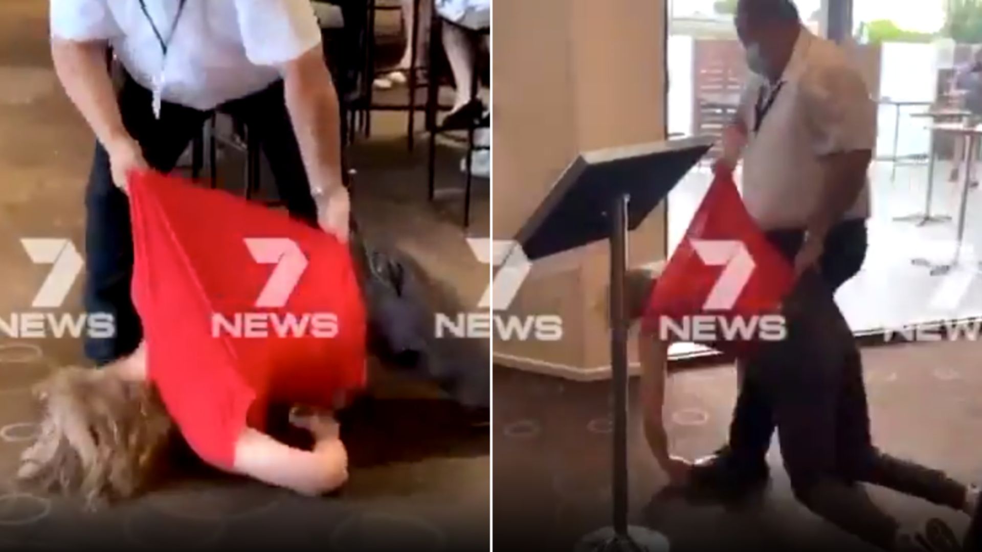 Μέχρι που θα φθάσουν; Μαθητής σέρνεται αναίσθητος έξω από κατάστημα γιατί δεν φορούσε μάσκα