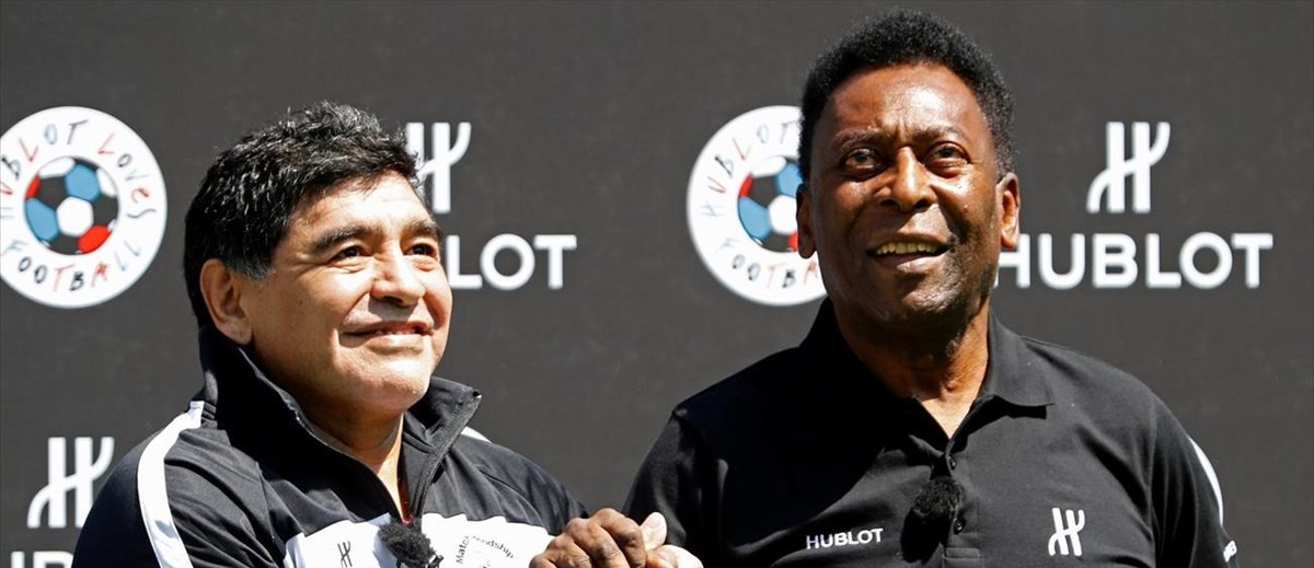 Το «αντίο» του Πελέ στον Ν.Μαραντόνα: «Μια μέρα θα κλωτσάμε μαζί την μπάλα στον ουρανό»