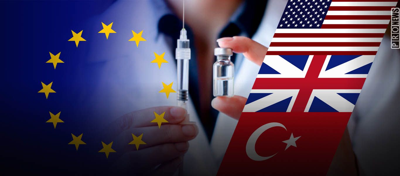 Εμβόλια για όλους πλην Ευρωπαϊκής Ένωσης: ΗΠΑ – Βρετανία – Τουρκία ξεκινούν τους εμβολιασμούς