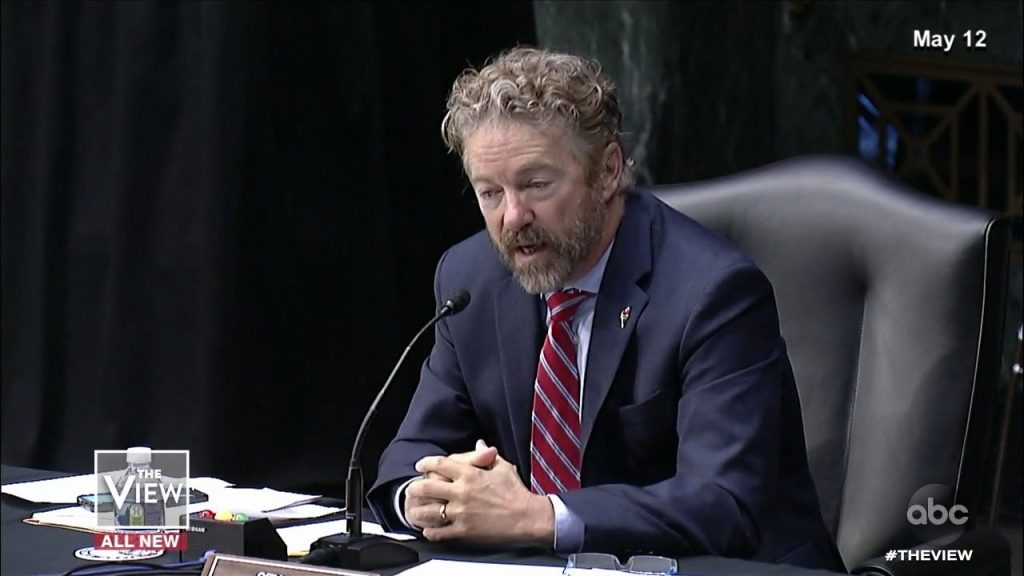 Γερουσιαστής ΗΠΑ Rand Paul: «Δεν μπορούν οι επιστήμονες να δίνουν εντολές – Αλλάζουν γνώμη από βδομάδα σε βδομάδα»