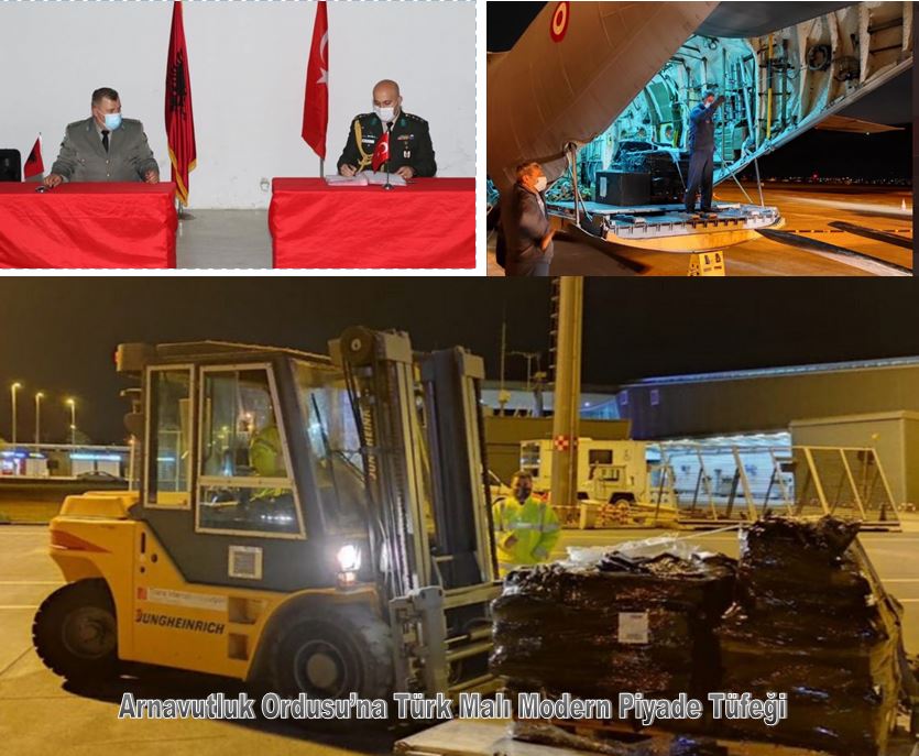 Η Τουρκία παρέδωσε τυφέκια εφόδου και εξοπλισμό για τις αλβανικές ένοπλες δυνάμεις