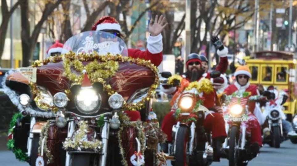 Τόκιο: Άγιοι Βασίληδες παρελαύνουν με Harley Davidson κατά της παιδικής κακοποίησης