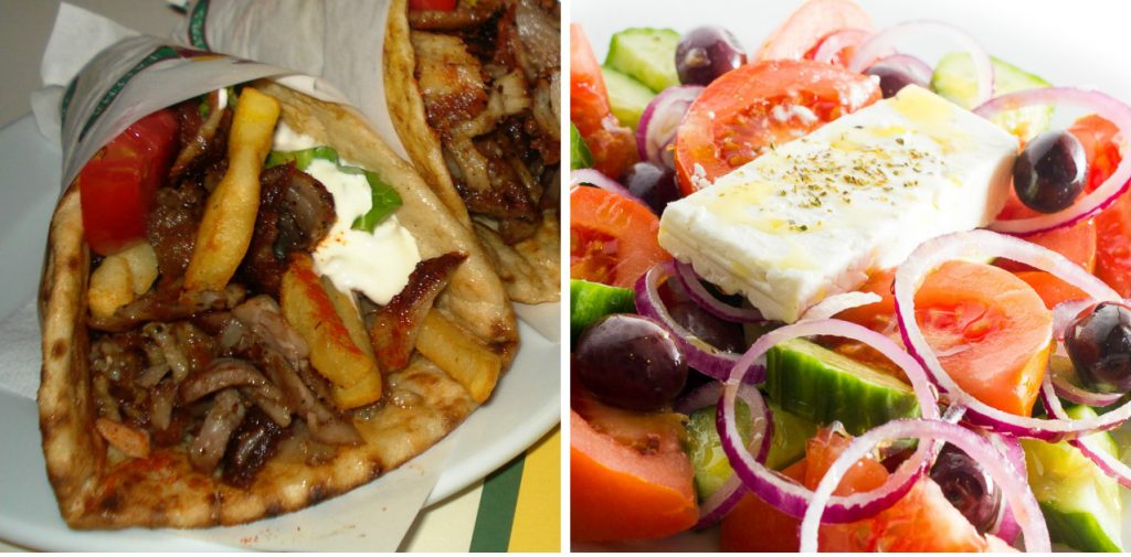 Ένα χορταστικό σουβλάκι ή μια «πλούσια» χωριάτικη; – Ποιο είναι πιο υγιεινό;