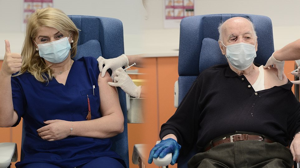 Εμβολιάστηκαν οι δύο πρώτοι Έλληνες κατά του κορωνοϊού (φωτο) (upd)