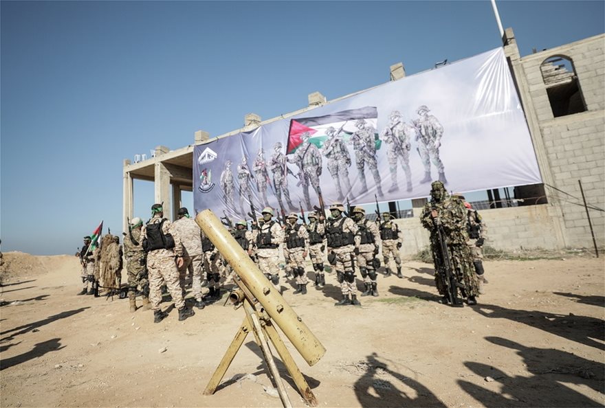 Στρατιωτικές ασκήσεις για πρώτη φορά πραγματοποίησε η Χαμάς στην Γάζα