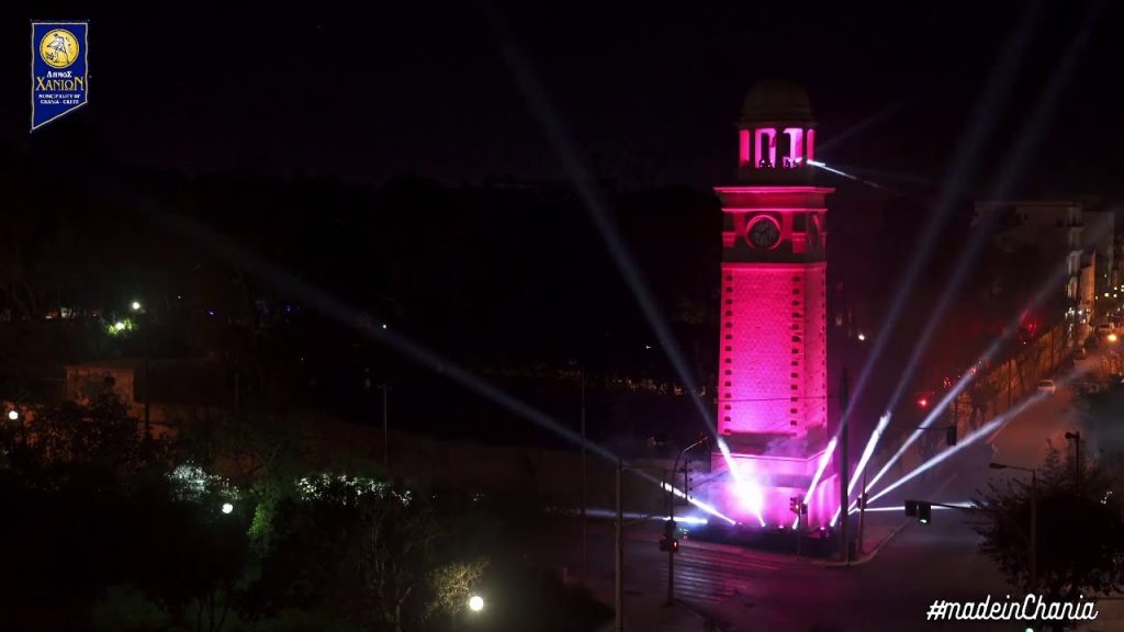 Στα Χανιά άλλαξαν τον χρόνο με… lighting-show και Prodigy (βίντεο)