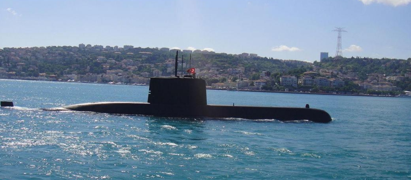 Τουρκικό υποβρύχιο S-357 «Gür» πραγματοποίησε δοκιμή εκτόξευσης τορπίλης ΑΚΥΑ