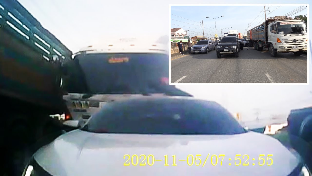 Νταλίκα προκάλεσε τρομερή καραμπόλα με 10 οχήματα (βίντεο)