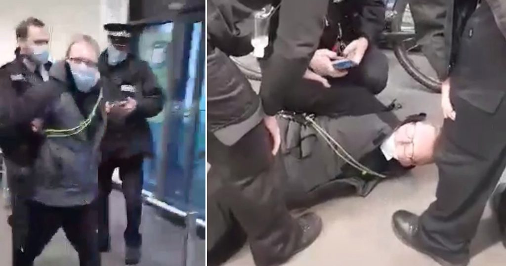 Αγγλία: Πέταξαν κάτω άνδρα και του φόρεσαν χειροπέδες γιατί φορούσε λάθος τη μάσκα του (βίντεο)