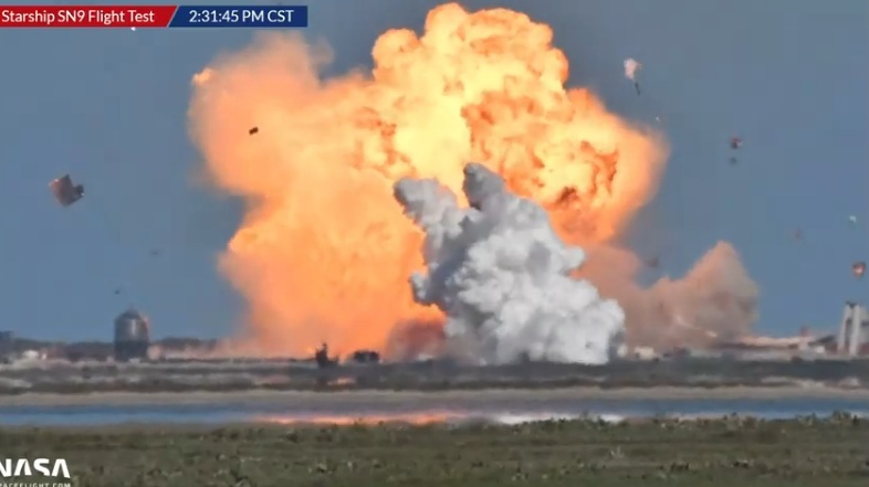 Στον «δρόμο» προς τον Άρη: Η SpaceX εκτόξευσε τον πύραυλο Starship SN9 αλλά συνετρίβη στην προσγείωση (βίντεο)
