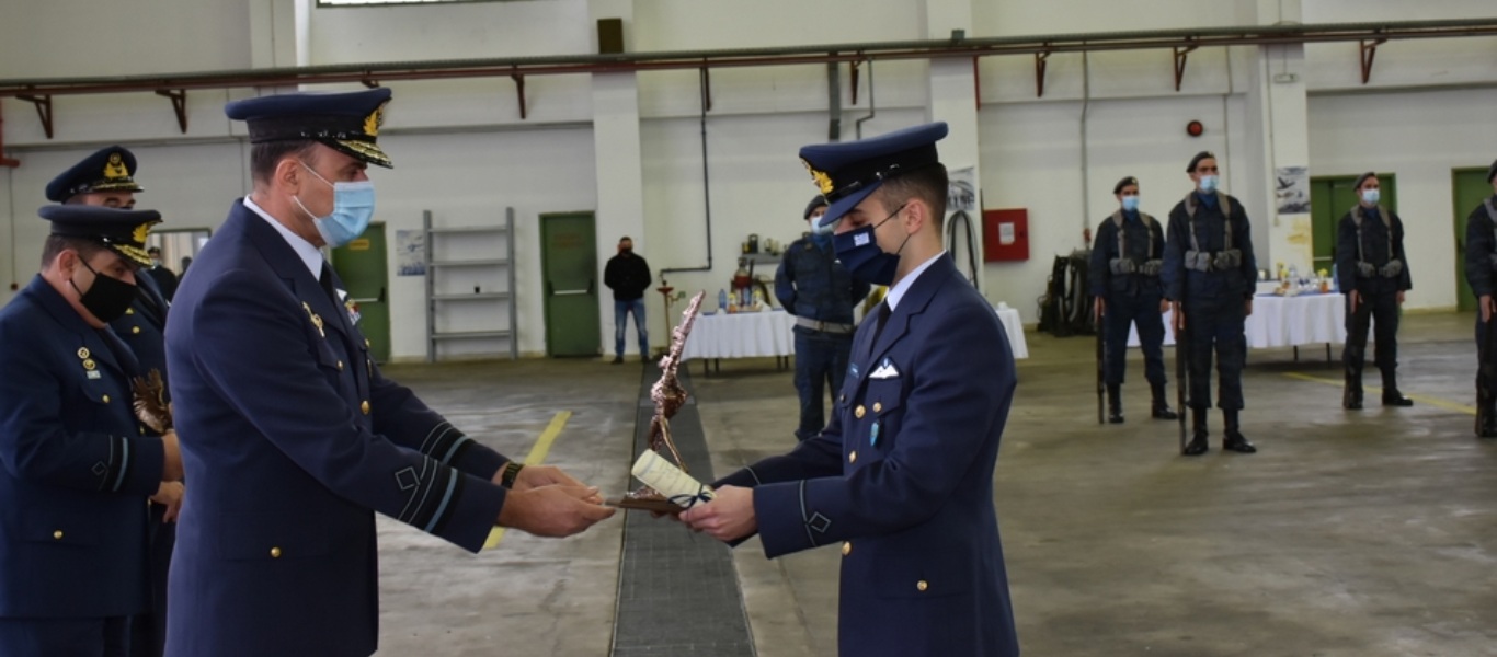 Πραγματοποιήθηκε η τελετή πέρατος της πτητικής εκπαίδευσης των Ανθυποσμηναγών της Πολεμικής Αεροπορίας