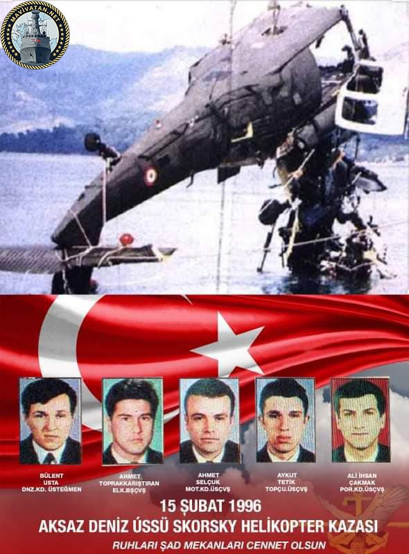 15 Φεβρουαρίου  1996: Η πτώση του τουρκικού ελικοπτέρου με 11 μέλη της SAT