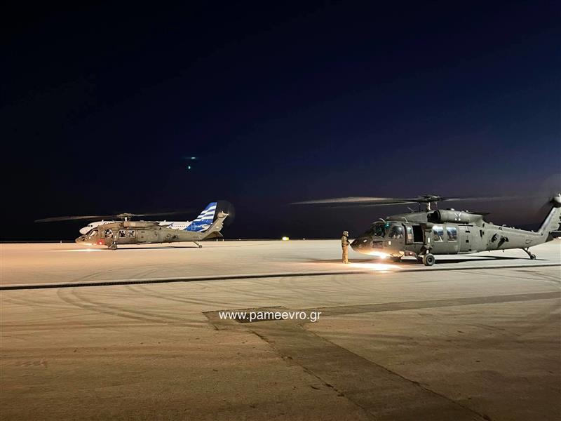 Αλεξανδρούπολη: Έφτασαν τα πρώτα 3 αμερικανικά UH-60 Black Hawks (βίντεο)