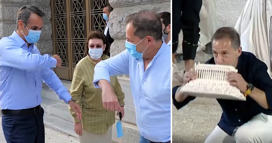 Τελικά η ΕΡΤ απάντησε για το άτυπο έγγραφο και παραδέχεται «εντολή» να μην παίξουν φωτογραφίες Λιγνάδη με Μητσοτάκη