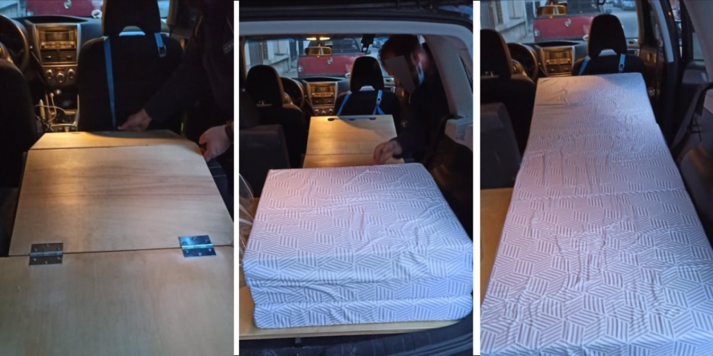 Πατέντα Λαρισαίου για να κοιμάται στο αυτοκίνητό του (φωτό)