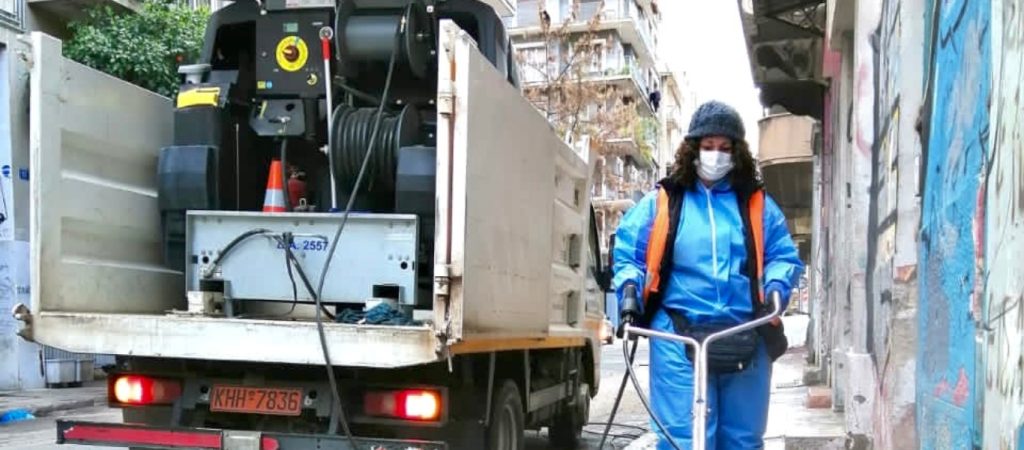 Δήμος Αθηναίων: Δράσεις καθαριότητας και απολύμανσης στην Ομόνοια