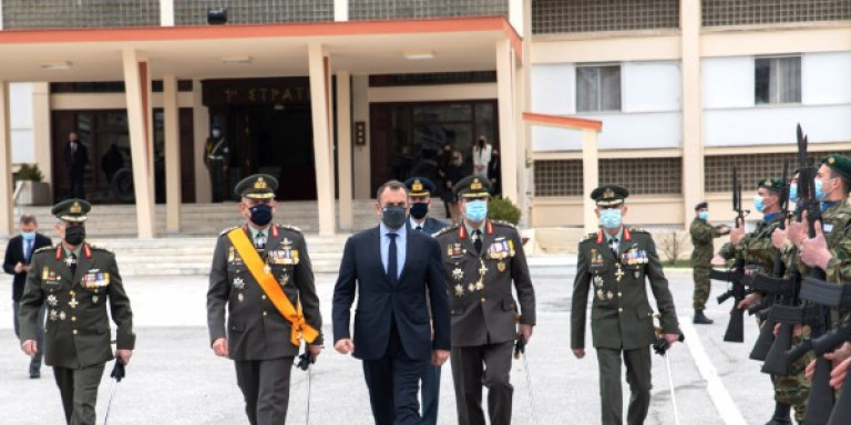 Αλλαγή φρουράς στη διοίκηση της 1ης Στρατιάς παρουσία του Ν.Παναγιωτόπουλου