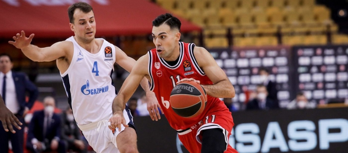 Ολυμπιακός-Ζενίτ 75-61: Ανατροπή από τα… παλιά για τους Πειραιώτες