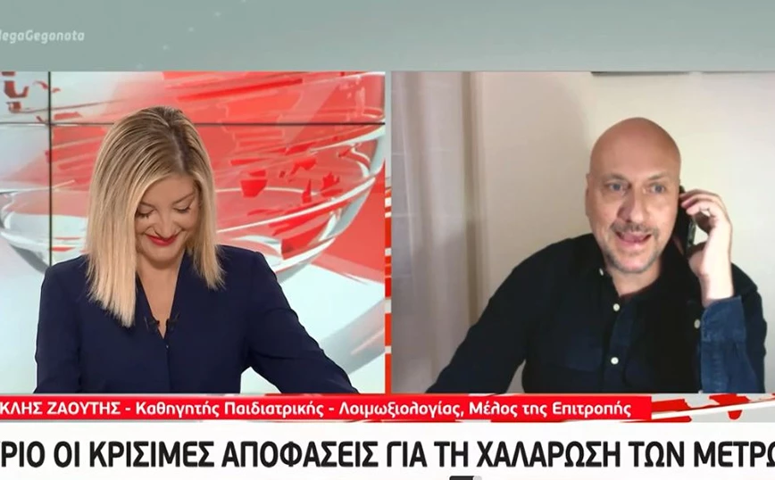 Λοιμωξιολόγος προκάλεσε γέλια στο δελτίο του MEGA: «Βλέπετε ότι είναι σημαντικό για μένα το κομμωτήριο»