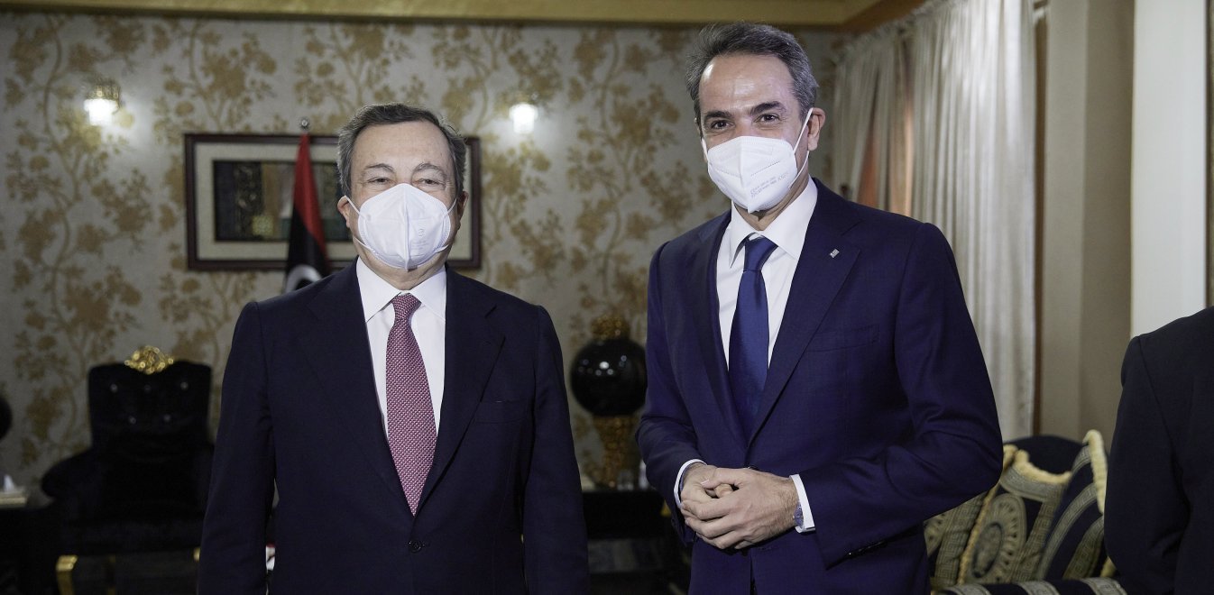Ο Κ.Μητσοτάκης βρέθηκε στην Λιβύη και συναντήθηκε με τον Μ.Ντράγκι – Μίλησαν για το Ταμείο Ανάκαμψης